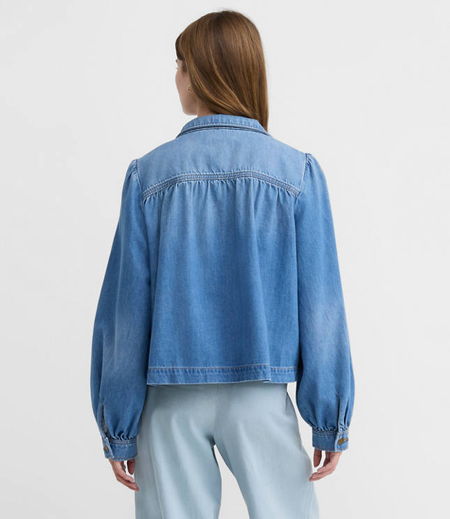 Denim Swing Jacket Luxe Indigo Wash