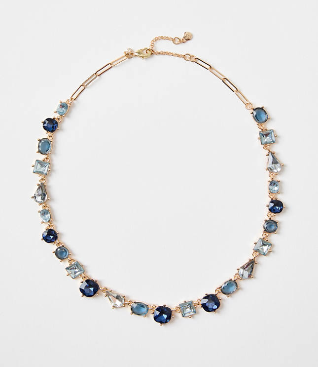 Mixed Crystal Statement Necklace