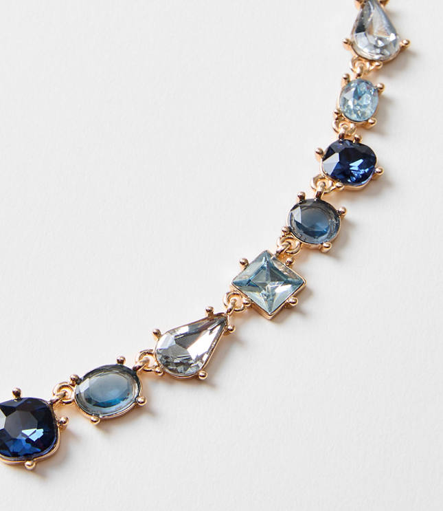 Mixed Crystal Statement Necklace
