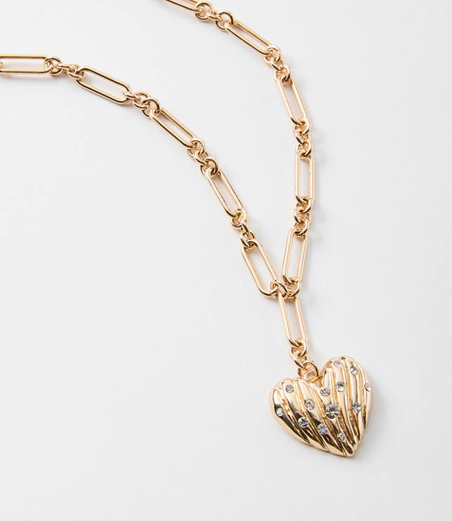 Sparkle Heart Pendant Necklace