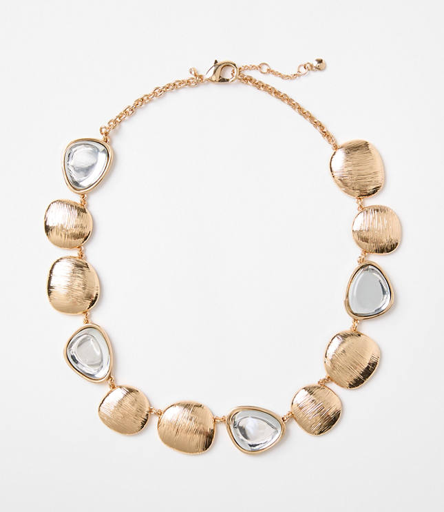 Mixed Metal Statement Necklace