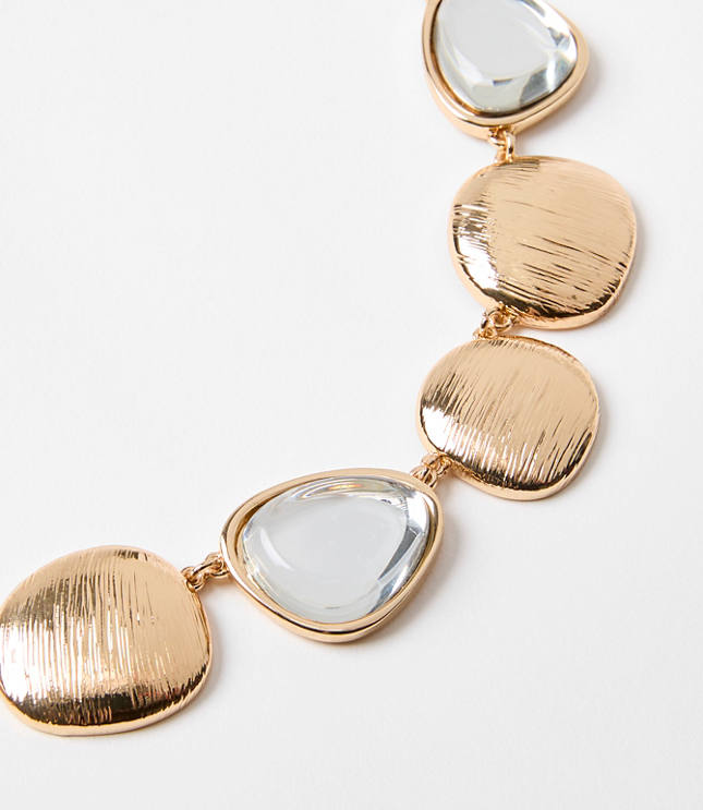 Mixed Metal Statement Necklace