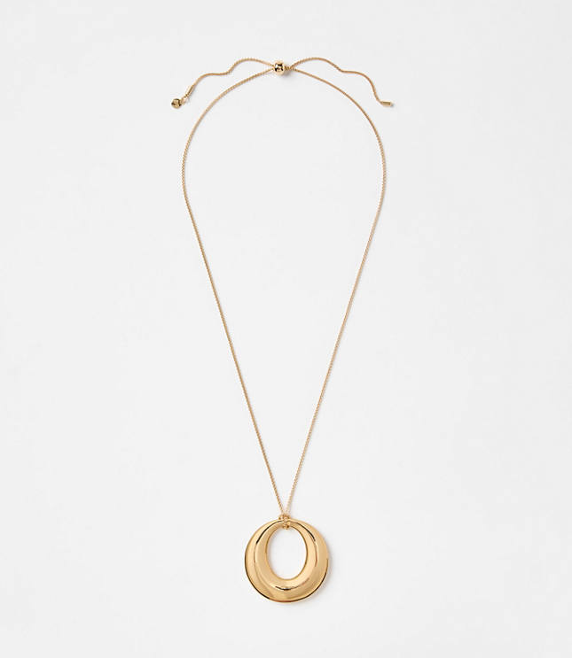 LOFT Versa Open Circle Pendant Necklace