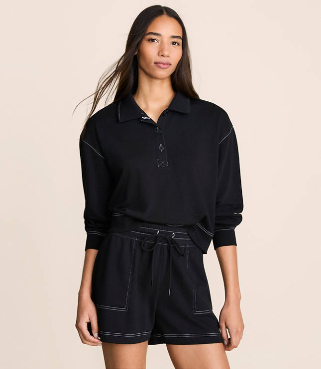 Lou & Grey Terrysoft Polo Top