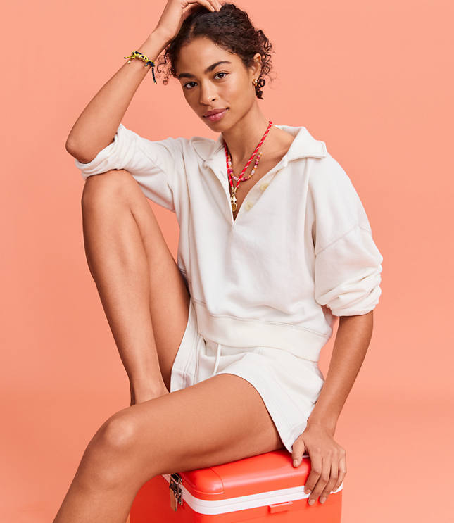 Lou & Grey Terrysoft Polo Top