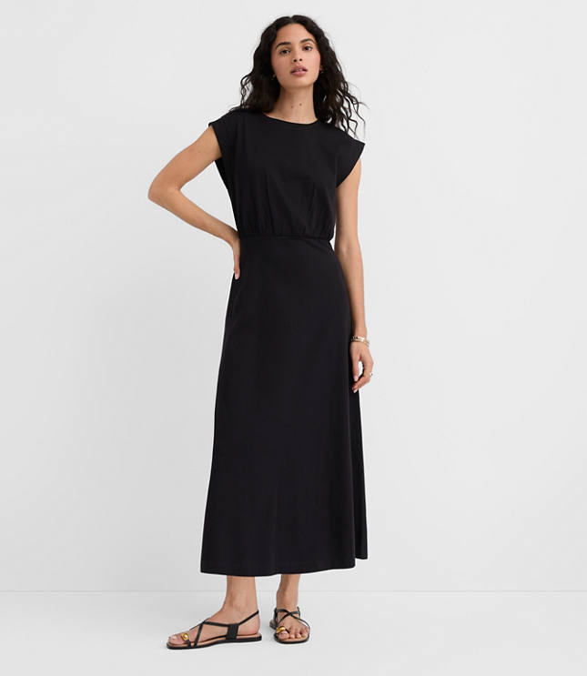 Petite Wedge Tee Midi Dress