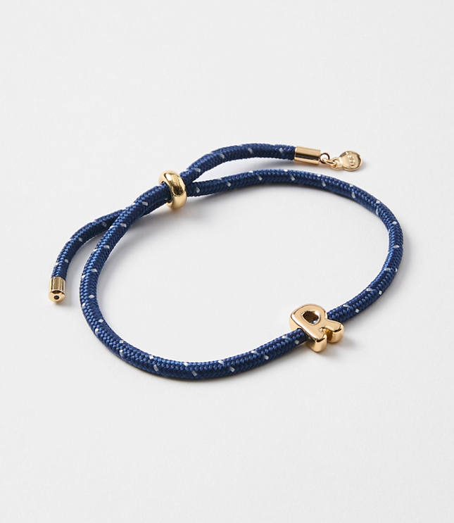 Rope Pull Tie Initial Bracelet carousel Product Image 1