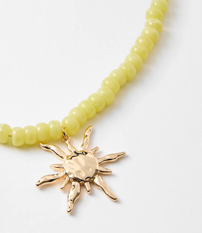 Sun Beaded Necklace