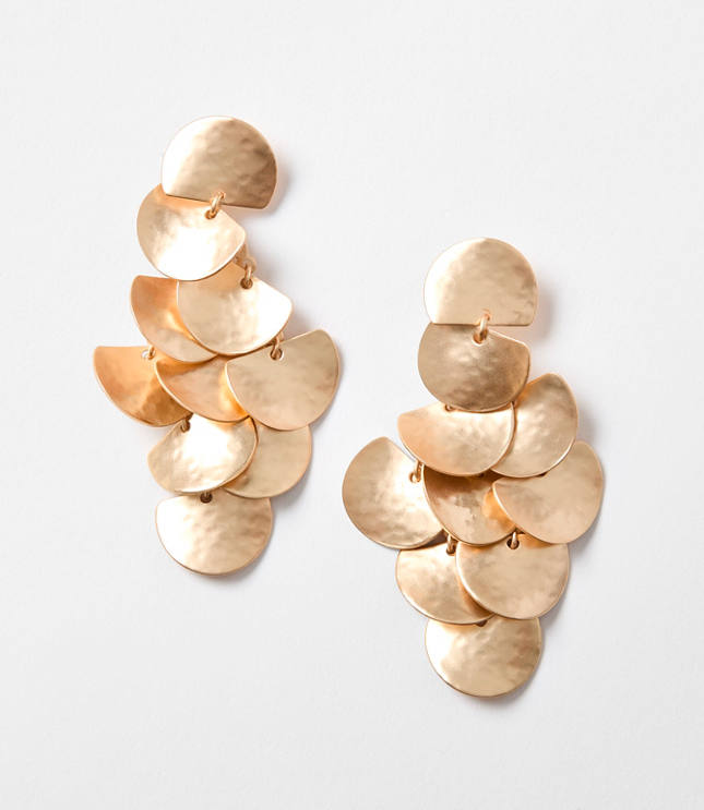 Hammered Chandelier Earrings