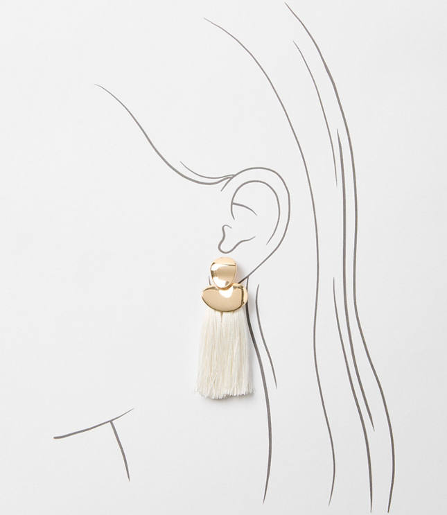 LOFT Beach Tassel Earrings