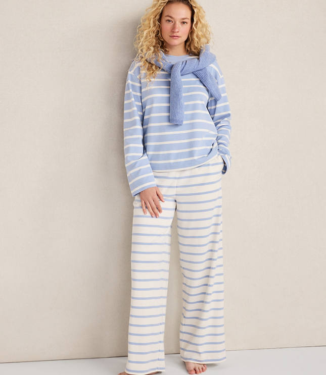 Haven Well Within Brushed Cotton Interlock Stripe Pants