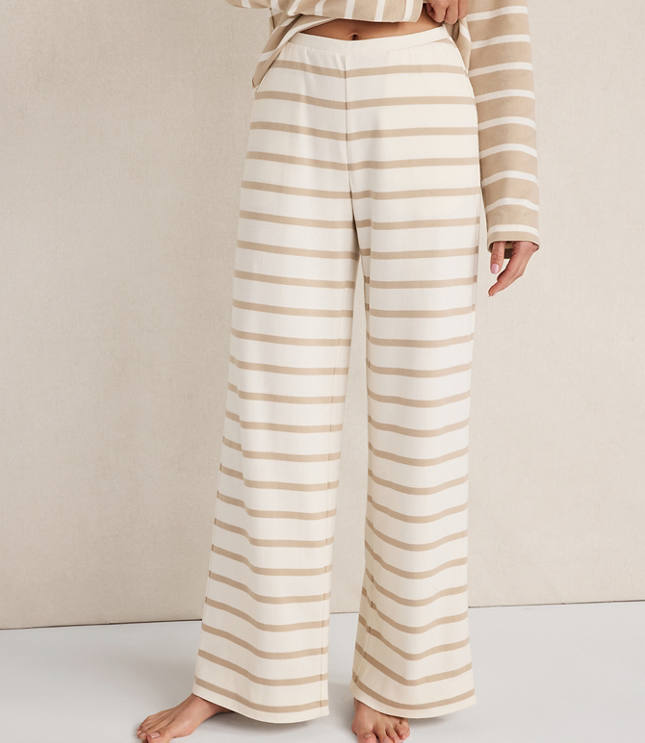 Haven Well Within Brushed Cotton Interlock Stripe Pants