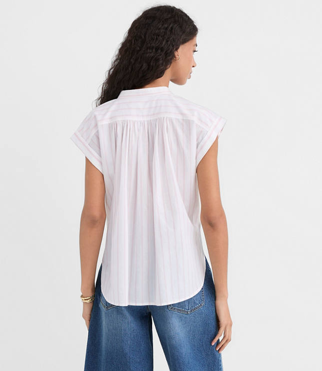 Petite Striped Everyday Dolman Shirt