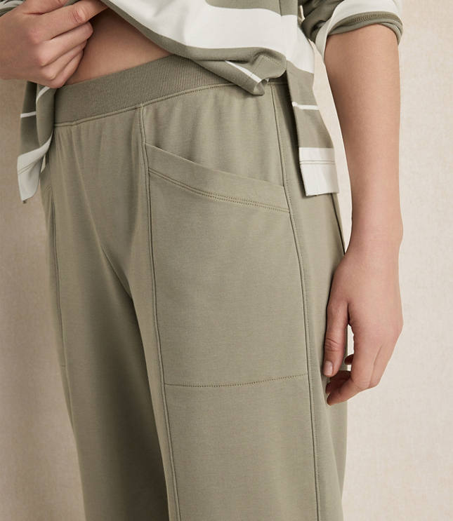 Haven Well Within Organic Cotton Interlock Barrel Leg Pants