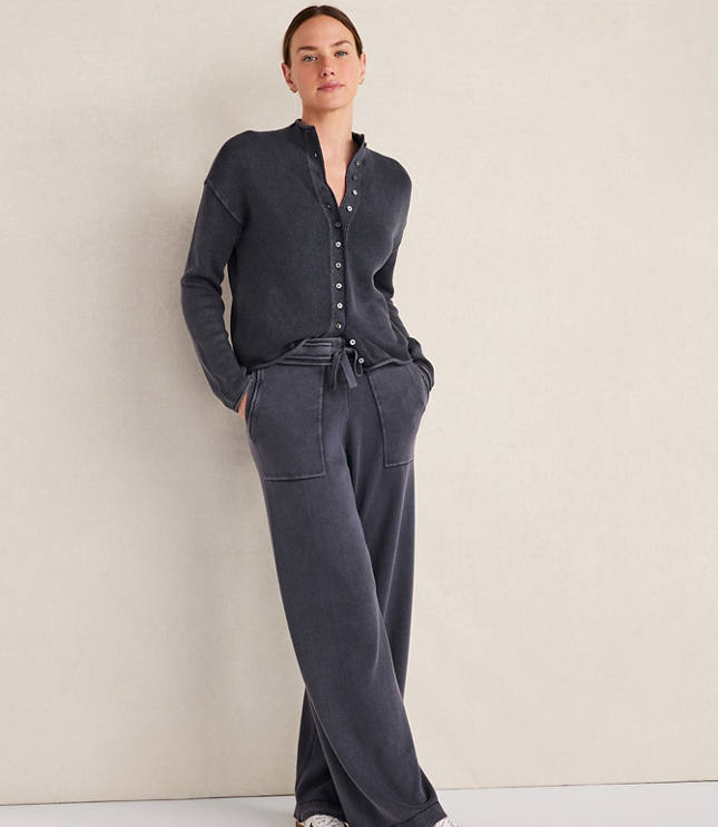 Haven Well Within Organic Cotton Knit Wide Leg Pants