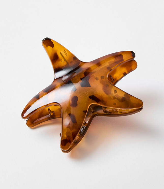 Tortoiseshell Print Starfish Claw Hair Clip
