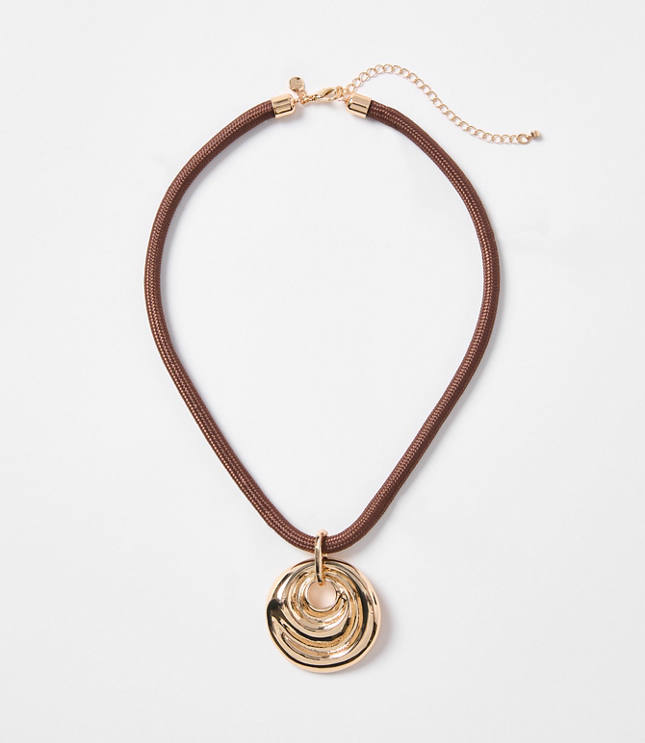 LOFT Beach Rope Pendant Necklace
