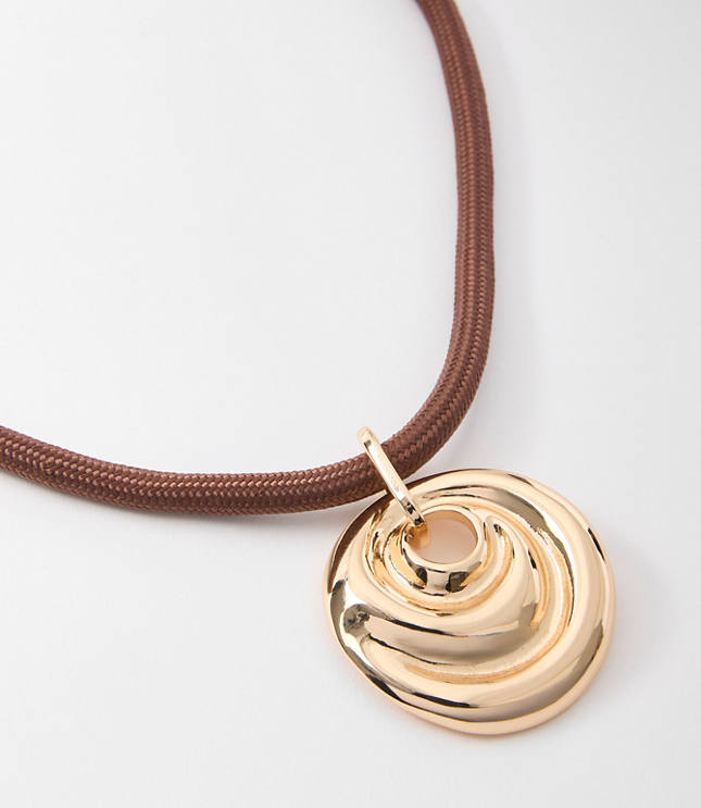 LOFT Beach Rope Pendant Necklace