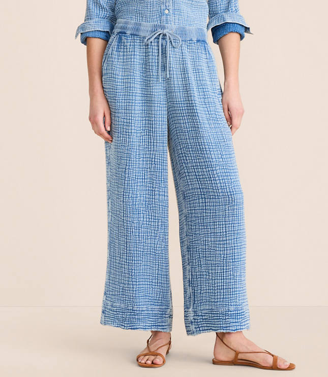 Petite Lou & Grey Triple Cloth Wide Leg Pants
