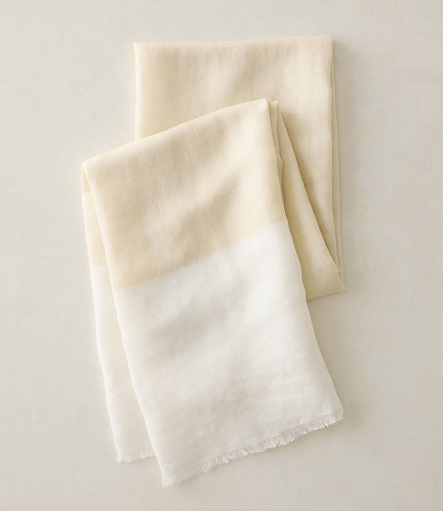 Haven Well Within Linen Blend Colorblock Scarf