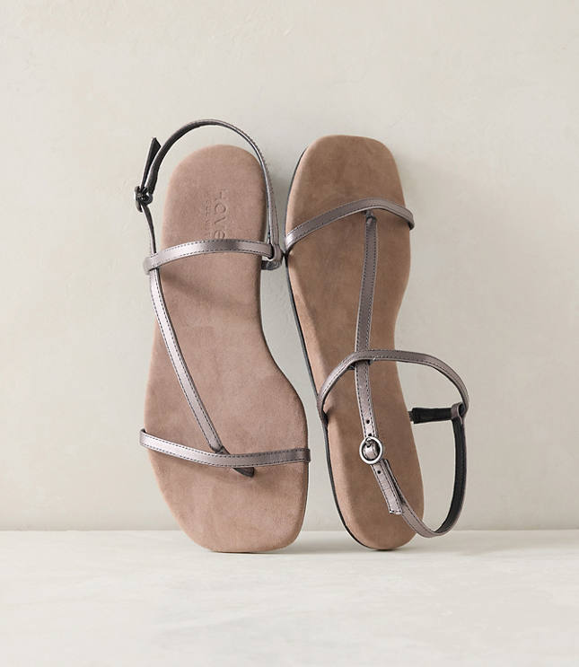 Haven Well Within Leather T-Strap Sandals