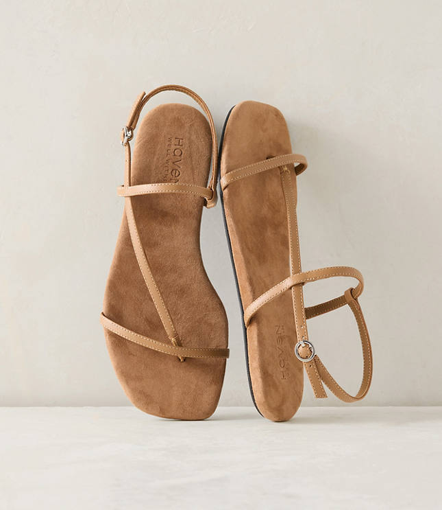 Haven Well Within Leather T-Strap Sandals