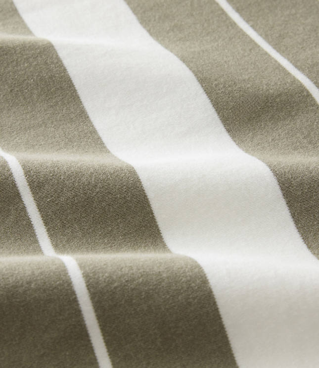 Haven Well Within Organic Cotton Interlock Stripe Johnny Collar Top