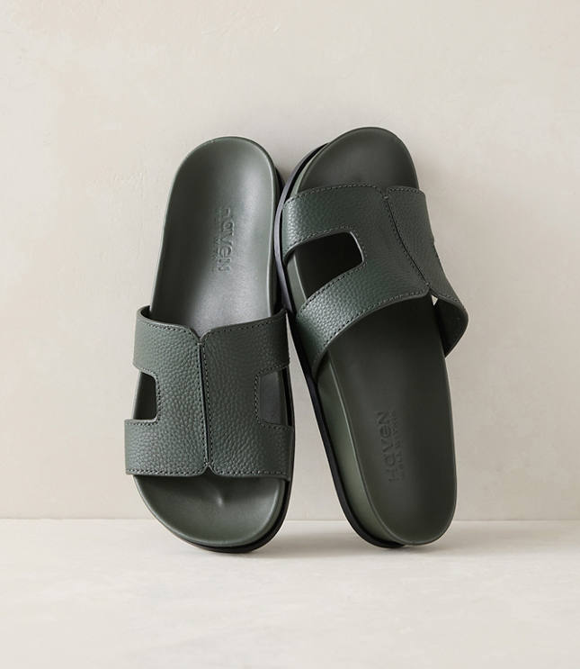 Haven Well Within Leather Cutout Slides