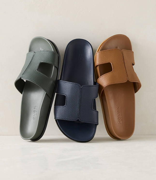 Haven Well Within Leather Cutout Slides