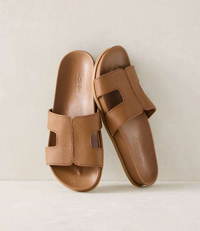 Haven Well Within Leather Cutout Slides