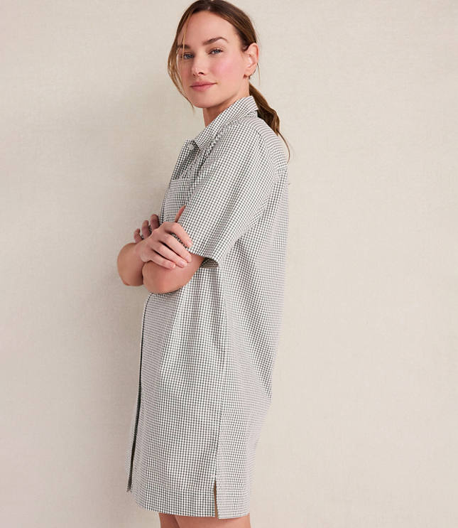 Haven Well Within Organic Cotton Poplin Gingham Sleep Dress