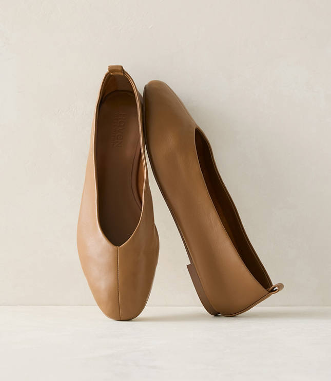Haven Well Within Leather Almond Toe Flats