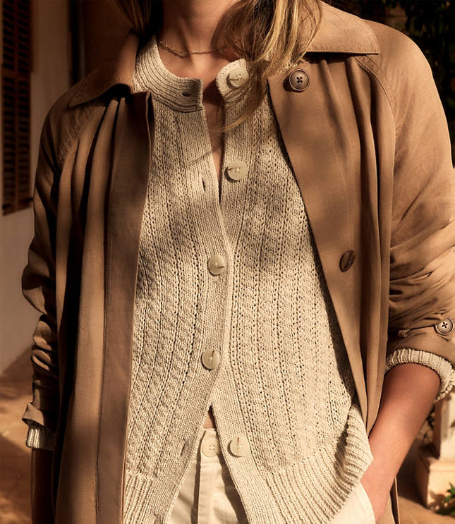 Haven Well Within Linen Tape Yarn Cardigan