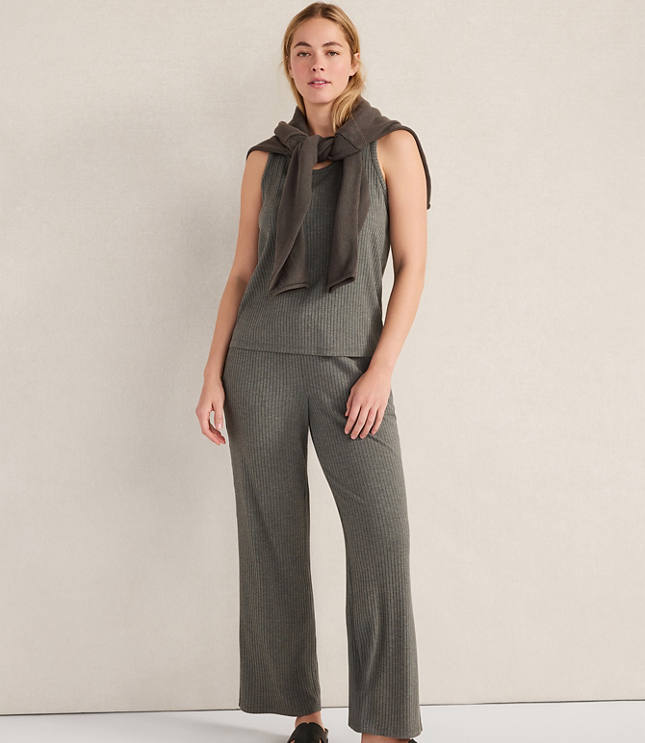 Haven Well Within Drapey Rib Knit Scoop Neck Tank