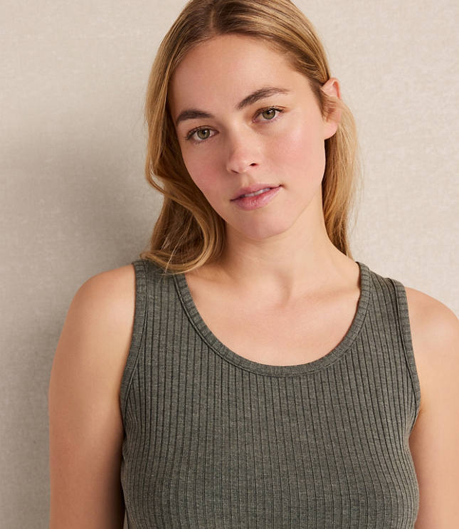 Haven Well Within Drapey Rib Knit Scoop Neck Tank