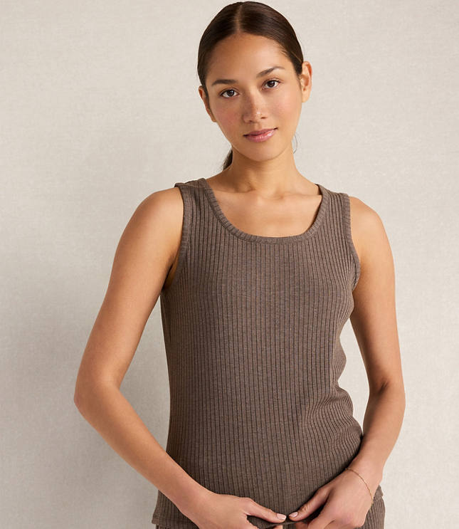 Haven Well Within Drapey Rib Knit Scoop Neck Tank