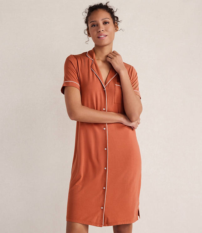 Haven Well Within Calm & Cool Notch Collar Sleep Dress