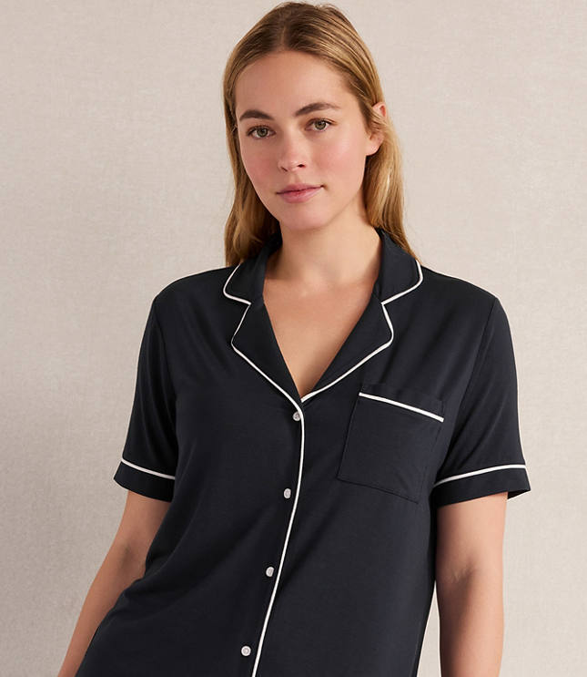 Haven Well Within Calm & Cool Notch Collar Pajama Top