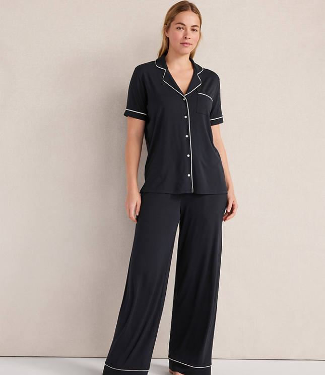 Haven Well Within Calm & Cool Notch Collar Pajama Top