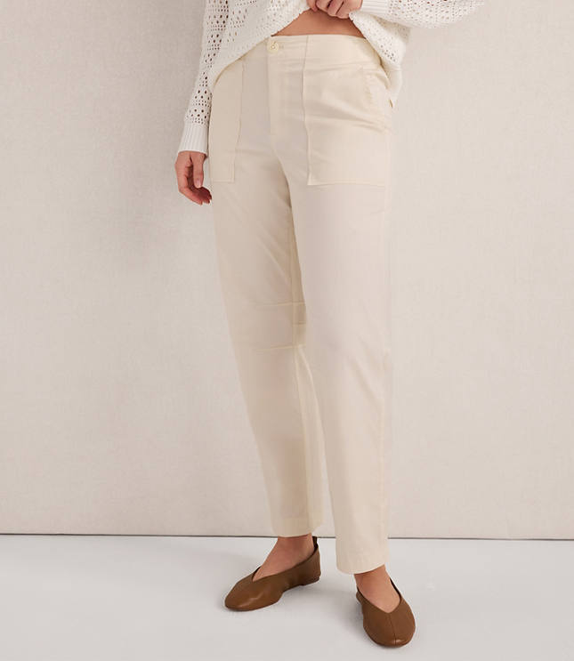 Haven Well Within Organic Cotton Twill Slim Barrel Leg Pants