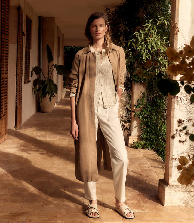 Haven Well Within Organic Cotton Twill Slim Barrel Leg Pants