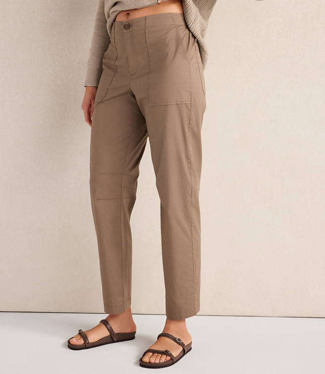 Haven Well Within Organic Cotton Twill Slim Barrel Leg Pants