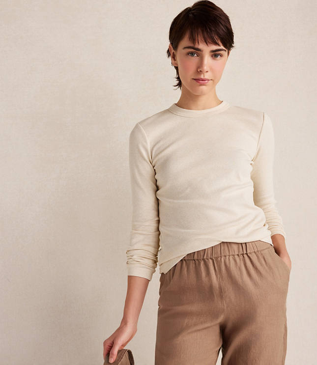 Haven Well Within Botanical-Dyed Organic Cotton Long Sleeve Tee