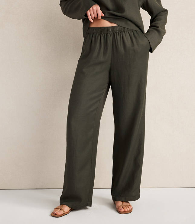 Haven Well Within Viscose Linen Wide Leg Pants
