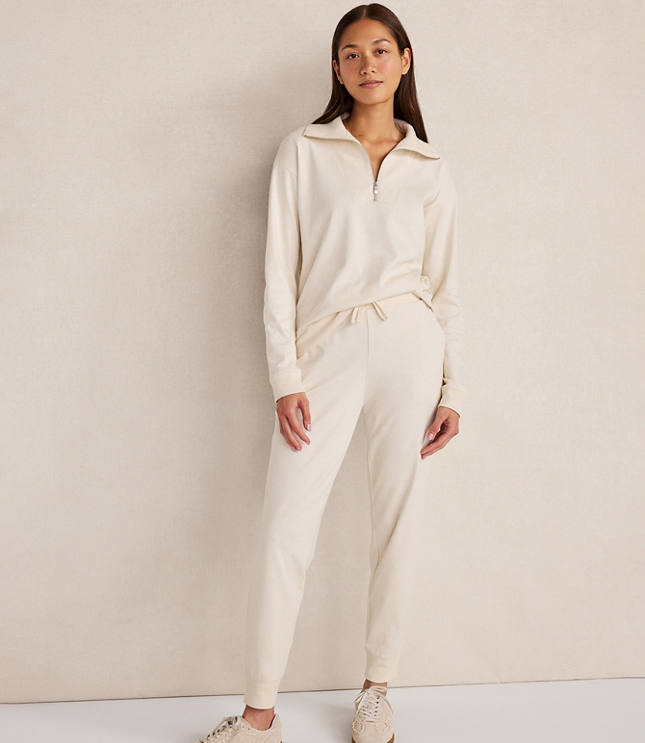 Haven Well Within Botanical-Dyed Organic Cotton Interlock Joggers