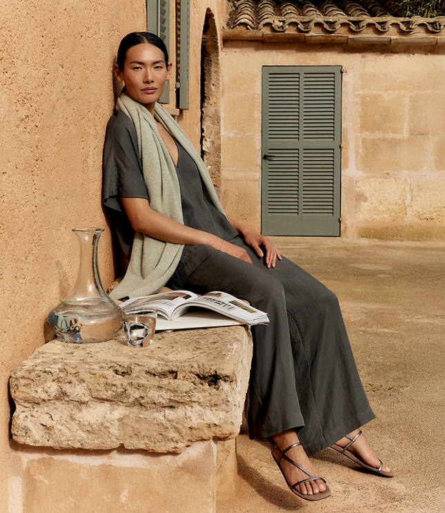 Haven Well Within Viscose Linen Palazzo Pants