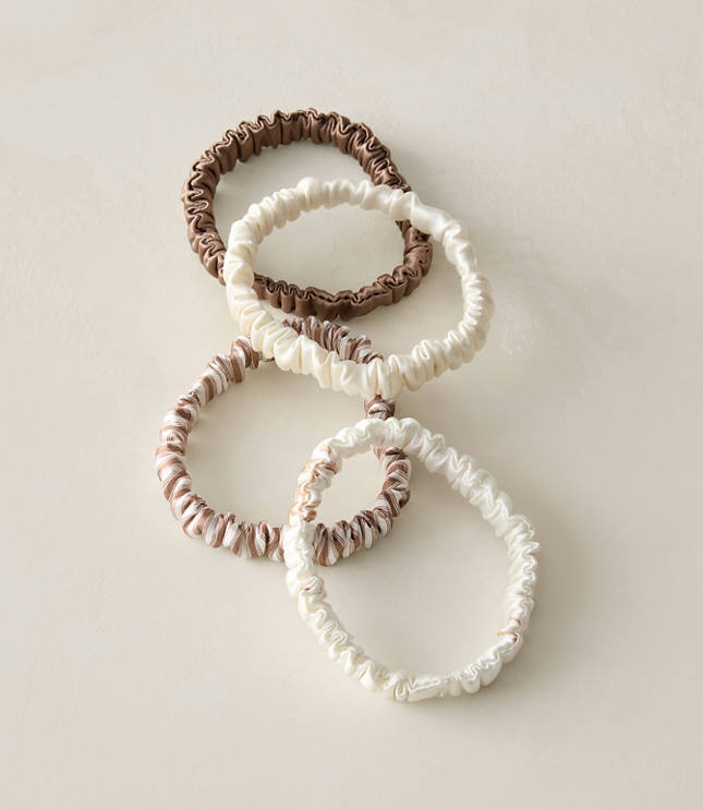 Haven Well Within Washable Silk Hair Ties - Pinstripe