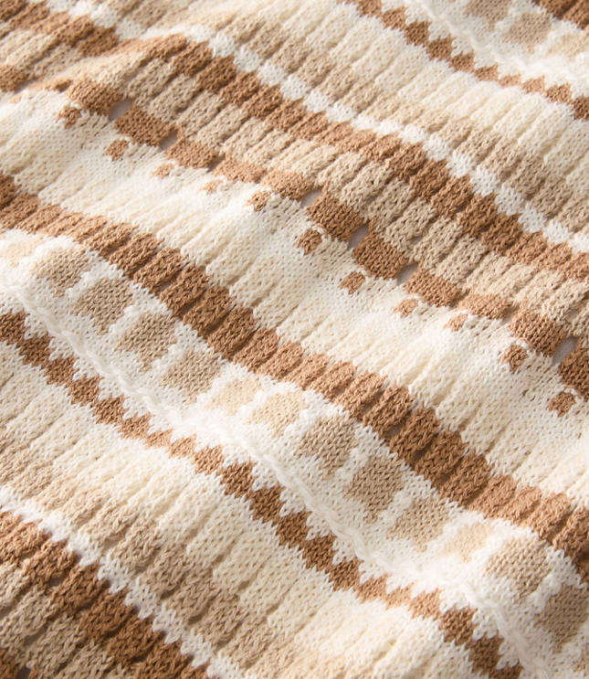 Haven Well Within Cotton Textured Stripe Mini Dress