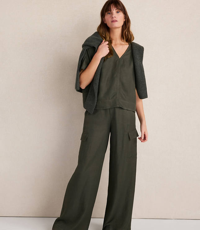 Haven Well Within Viscose Linen V-Neck Top