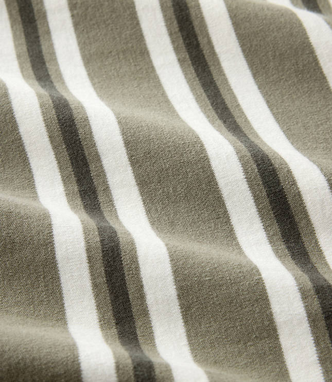 Haven Well Within Organic Cotton Interlock Stripe Midi Knot Dress